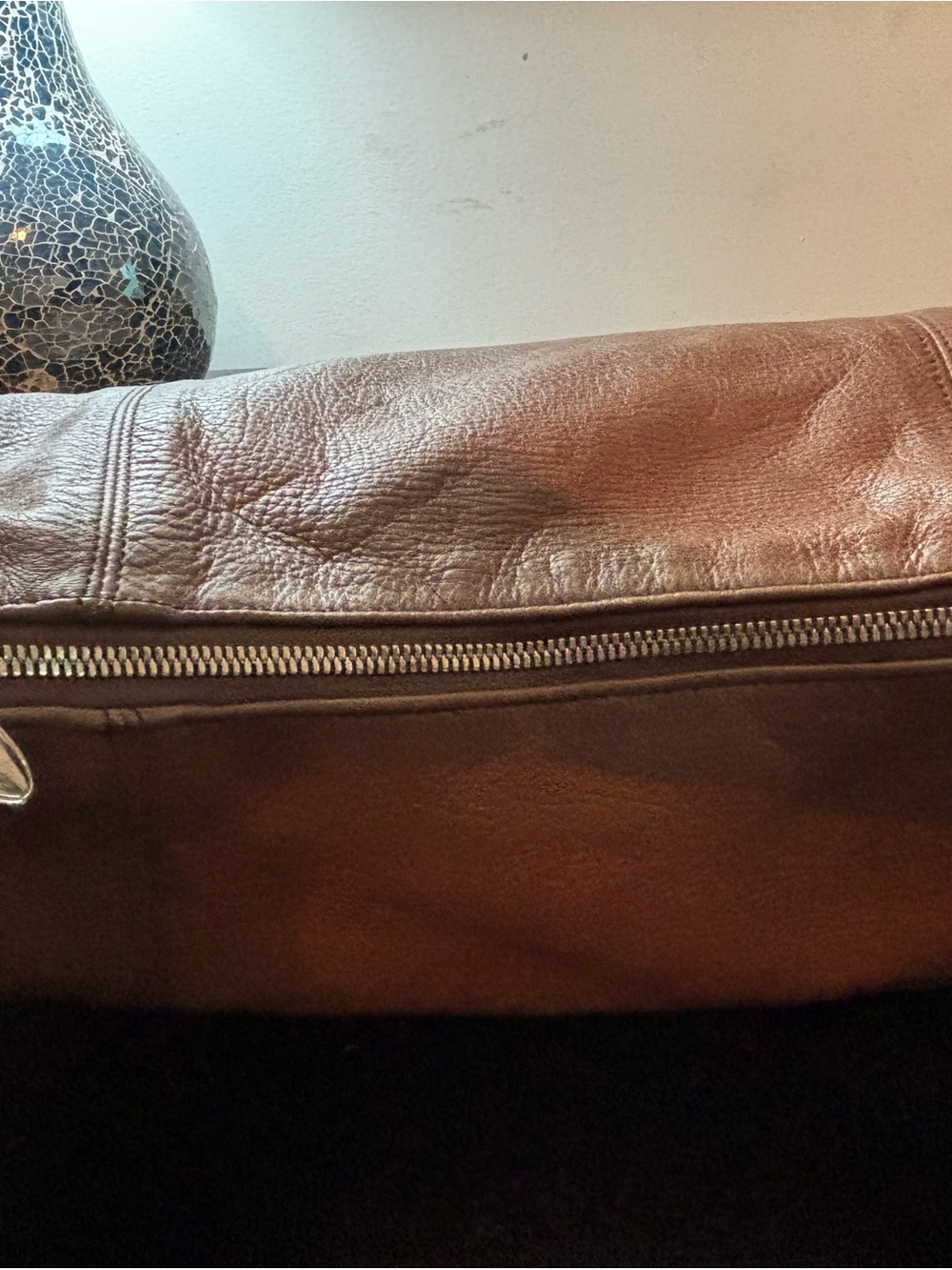Authentic FURLA Brown Pebbled Leather Hobo Bag Excellent Condition-Italian Made - Picture 6 of 15